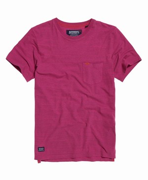 Superdry Dry Originals Rövidujjú Pocket Férfi Pólók Rózsaszín | CIXHD0712